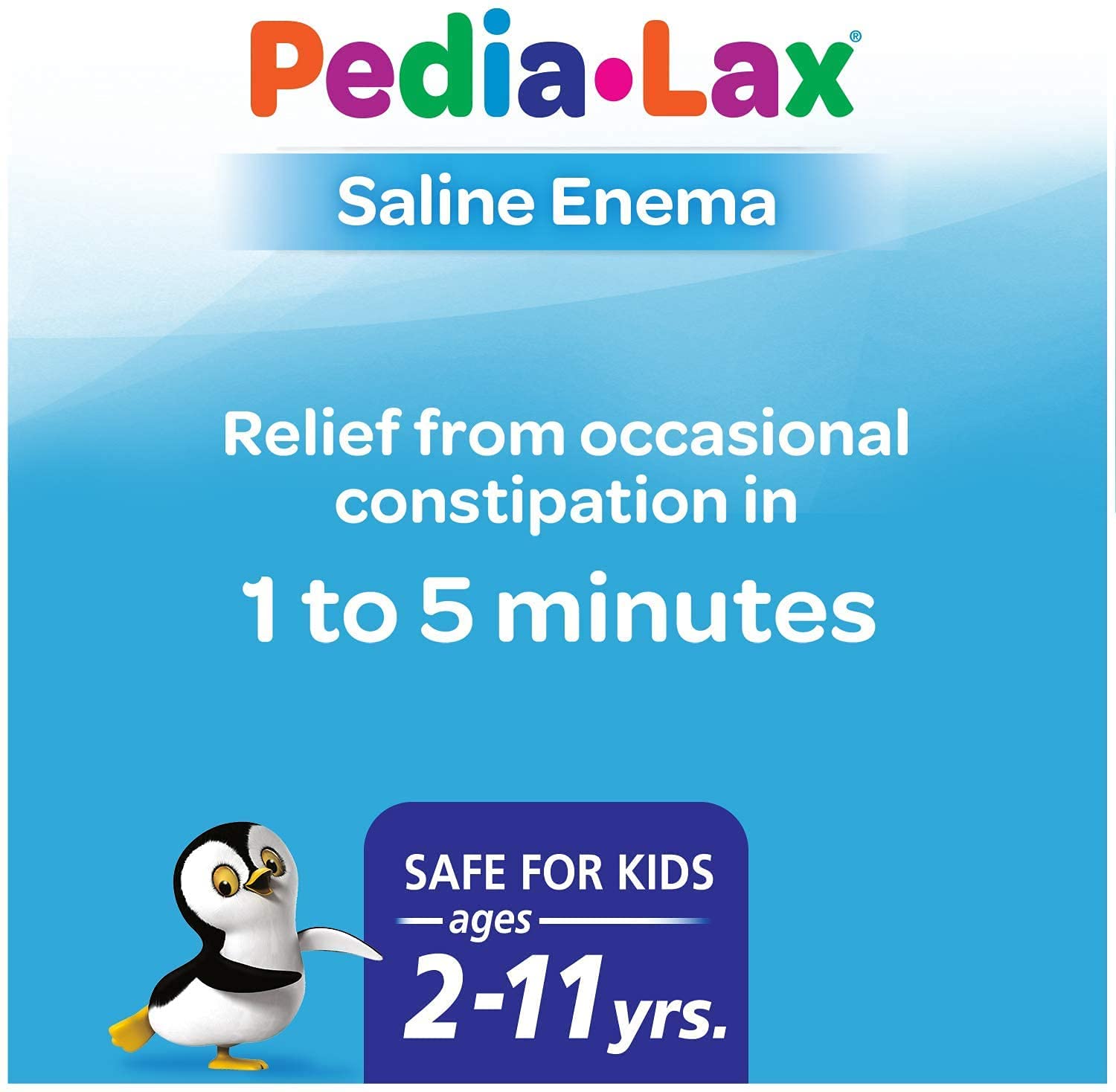 Fleet Pedia-Lax Laxative Saline Enema for Children | 2.25 fl oz x6 (Ages 2–11)