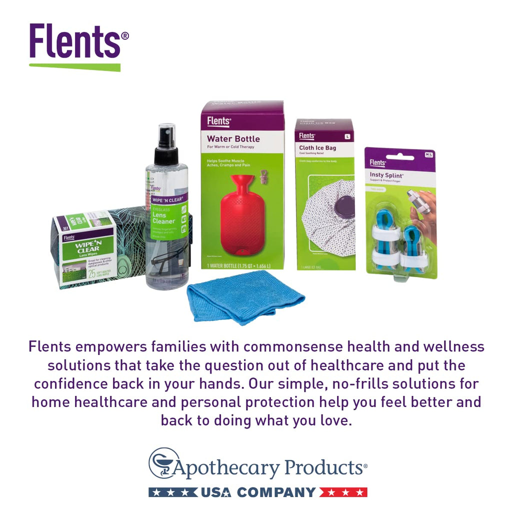 Flents Lens Wipes – 150 Count, Pre-Moistened, Streak-Free, Made in USA