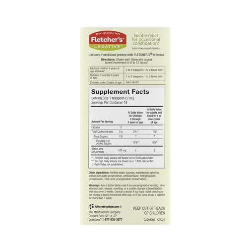 Fletcher's Laxative Root Beer – Gentle Natural Senna Laxative, 3.25 oz