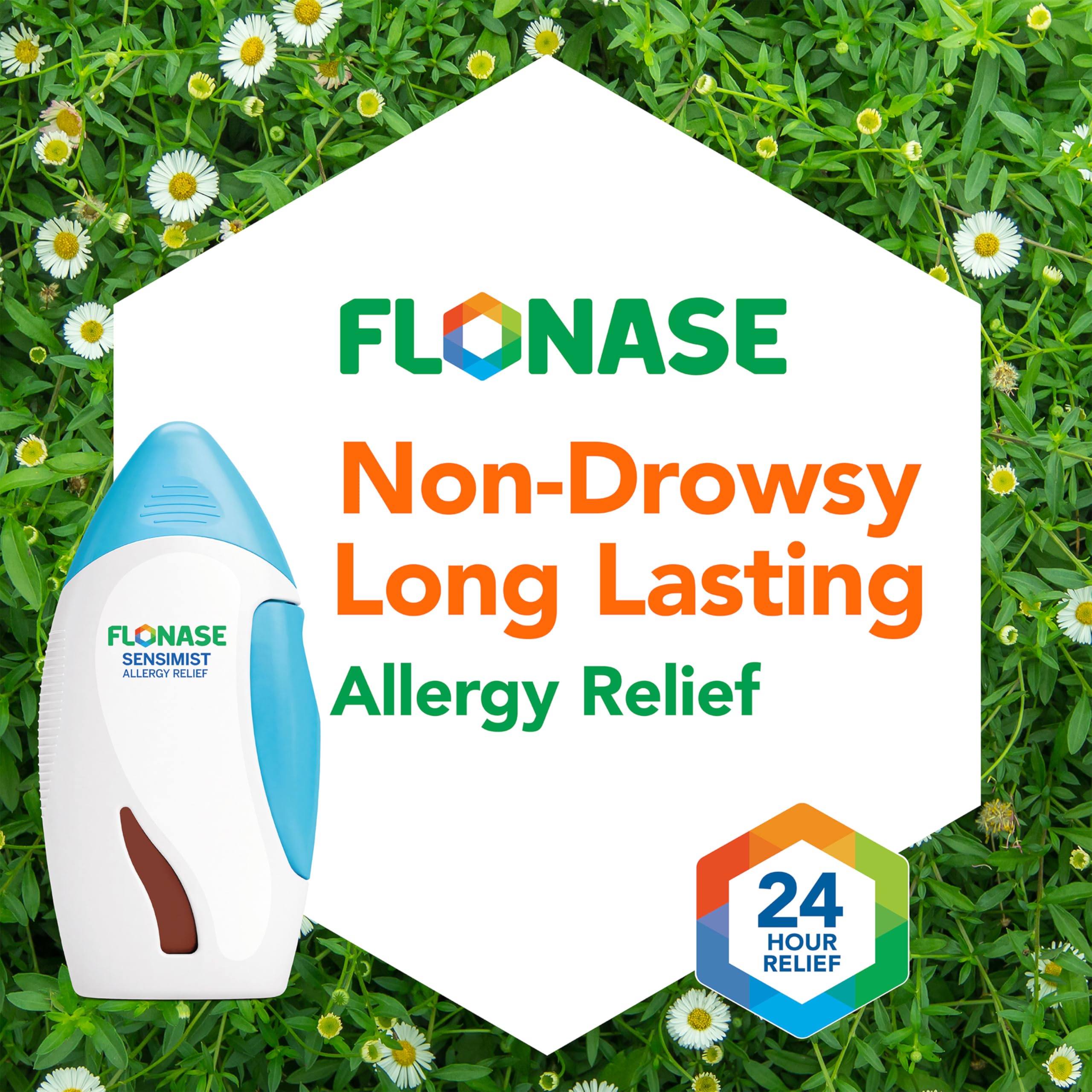 Flonase Sensimist Allergy Relief Nasal Spray – 24-Hour Non-Drowsy Multi-Symptom Relief | 60 Sprays
