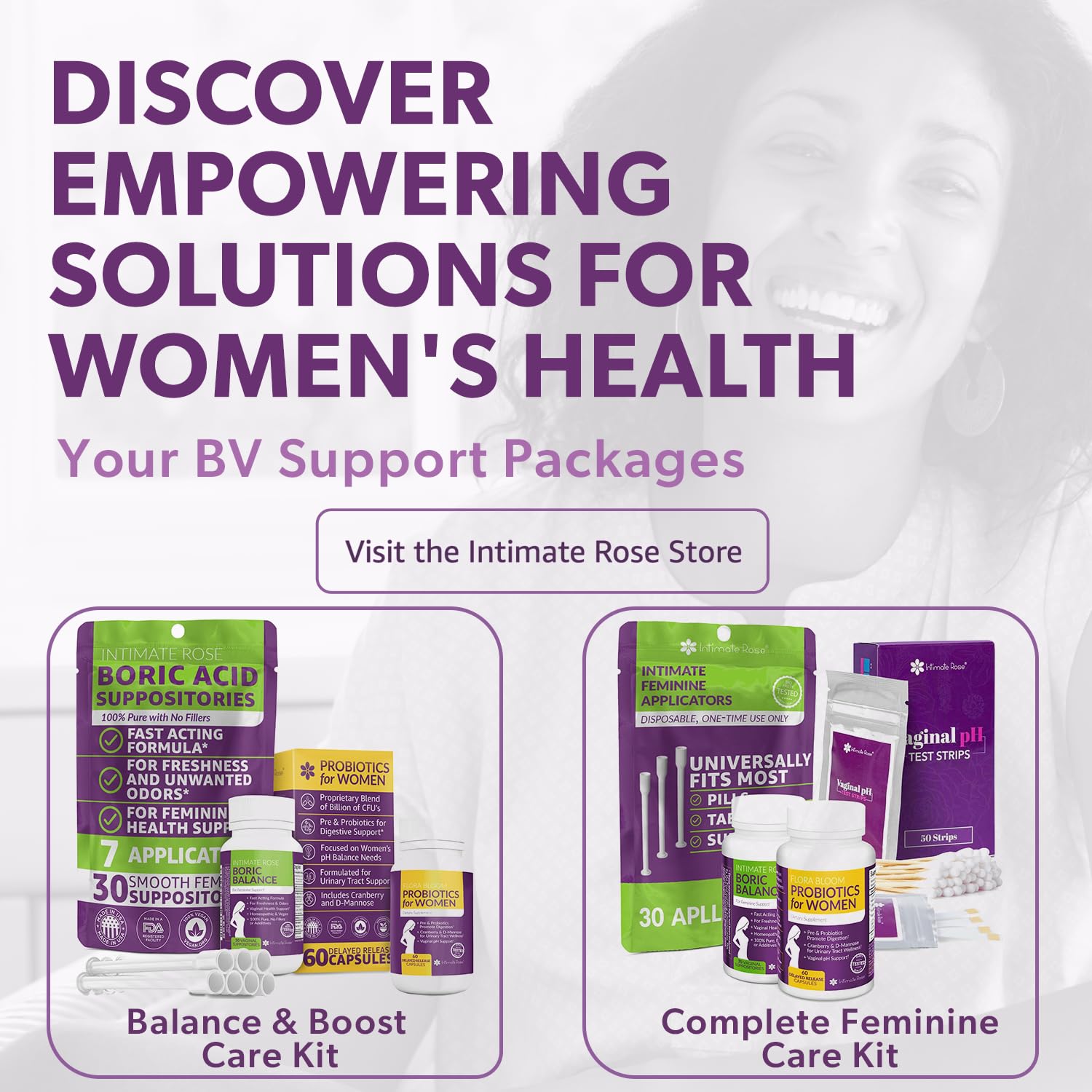 Complete Vaginal Probiotics for Women with Cranberry & D-Mannose | 60 Vegan Capsules