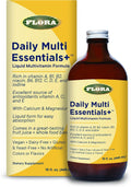 Flora Daily Multi Essentials+ Liquid Multivitamin – 13 Vitamins & Minerals, 15 fl oz