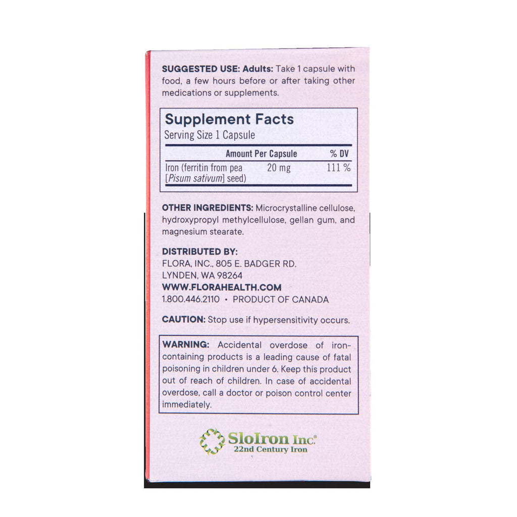 Flora Ferritin+ Delayed-Release Iron – Plant-Based, Vegan, Gluten-Free