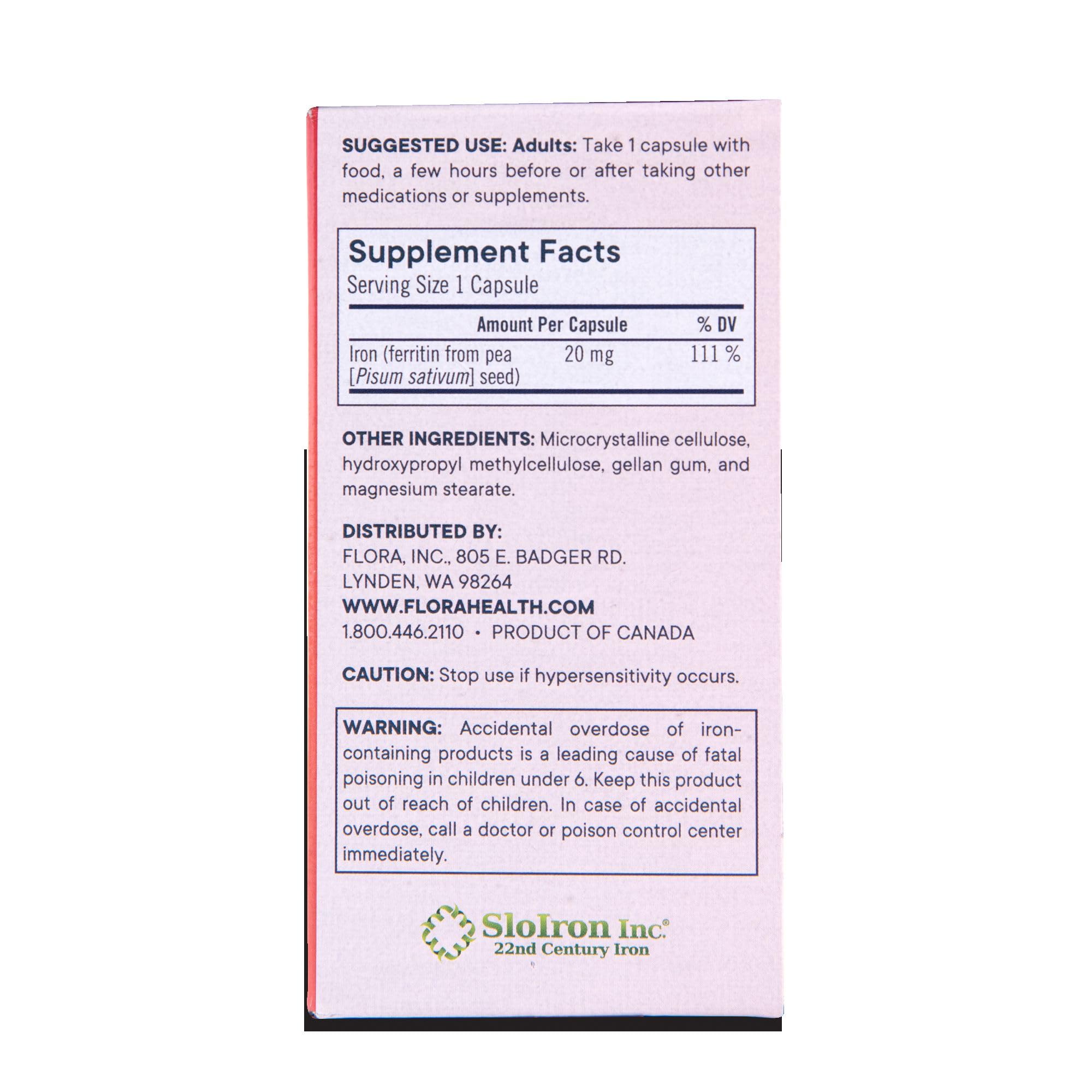 Flora Ferritin+ Delayed-Release Iron – Plant-Based, Vegan, Gluten-Free