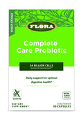 Flora Complete Care Probiotic 34B CFU – 6 Strains, Gluten-Free & Non-GMO | 30 Veg Capsules