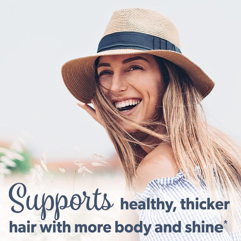 FloraSil Silica Supplement - Natural Beauty Support for Hair, Skin, Nails & Bones - Plant-Based Silica (180 Capsules)