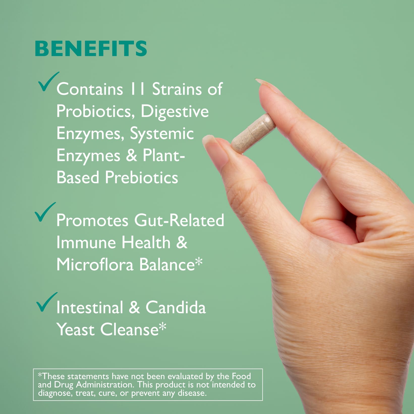 Floracor-GI Probiotics & Enzymes for Digestive Health – 180 Vegetarian Capsules