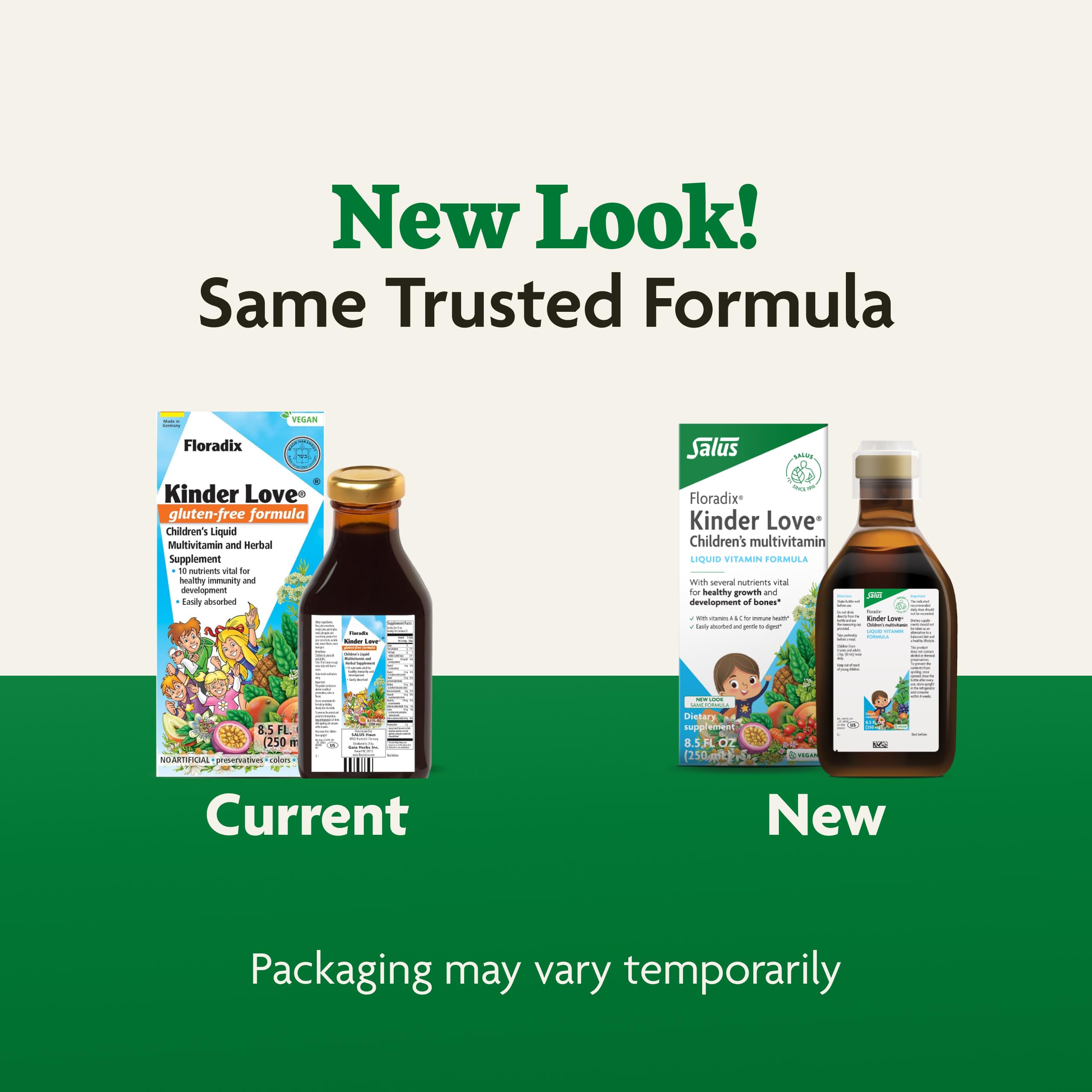 Floradix Kinder Love: Children's Liquid Multivitamin - Vegetarian, Non-GMO, Gluten-Free