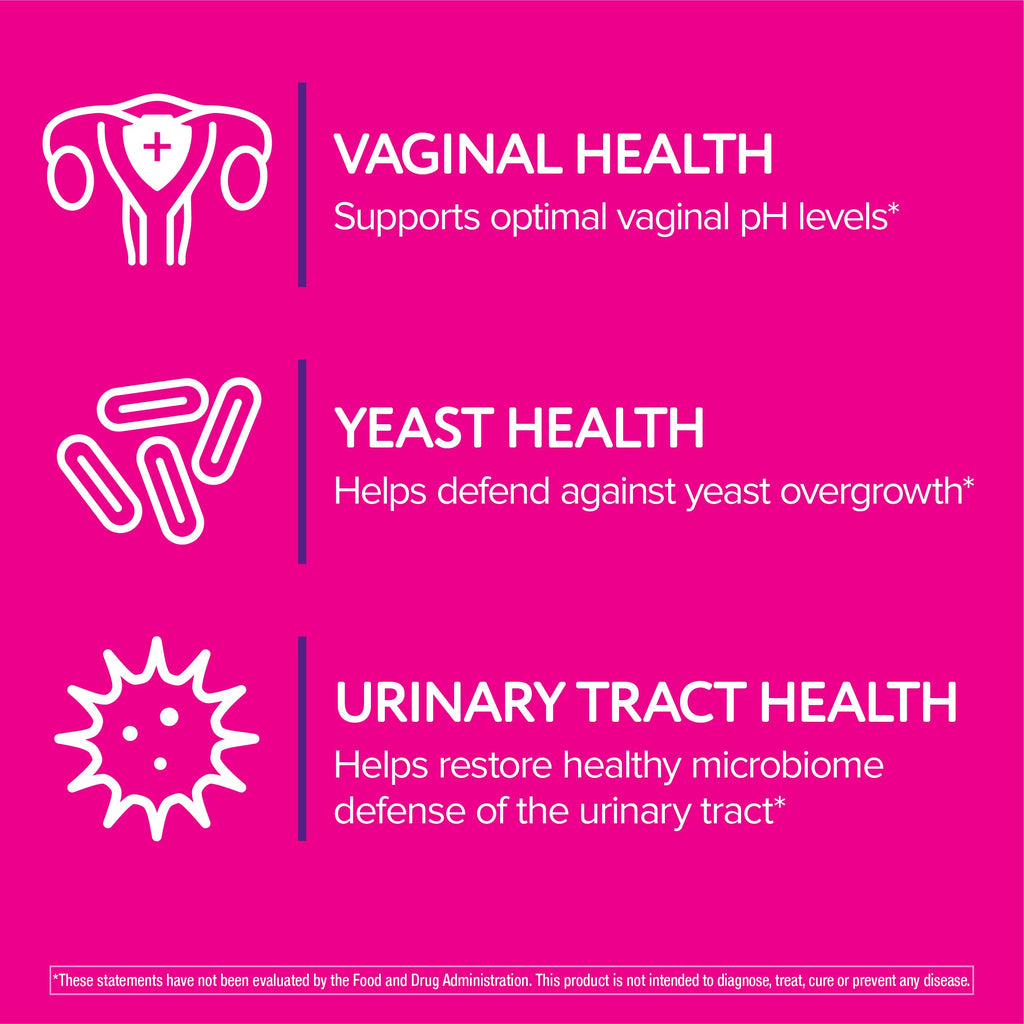 Florajen Women's Triple-Action Probiotic – Prebiotic + Cranberry (30 Count) – Gluten-Free & Vegan