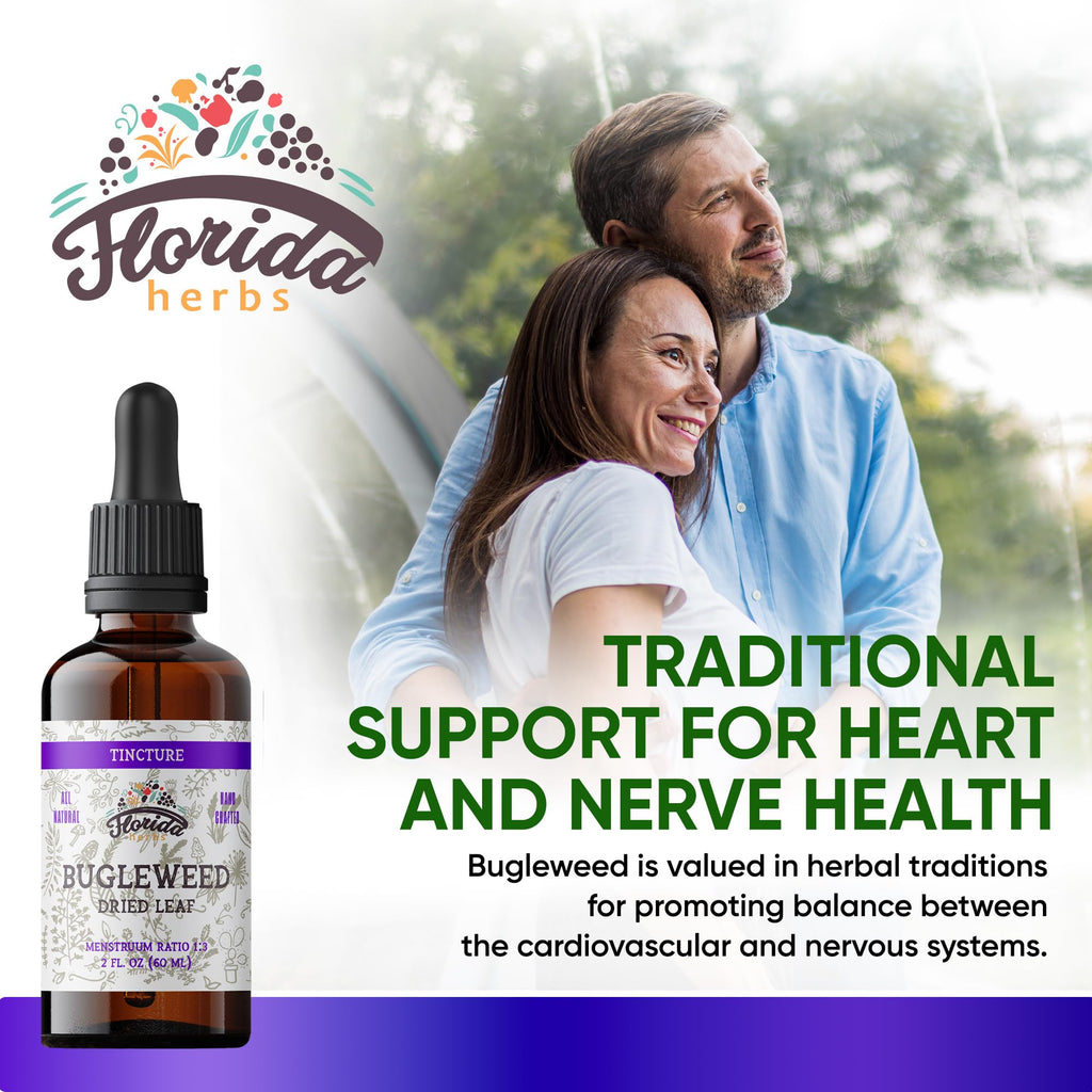 Florida Herbs Bugleweed Tincture - Organic Bugleweed Extract, Non-GMO, 2 oz Pack of 2