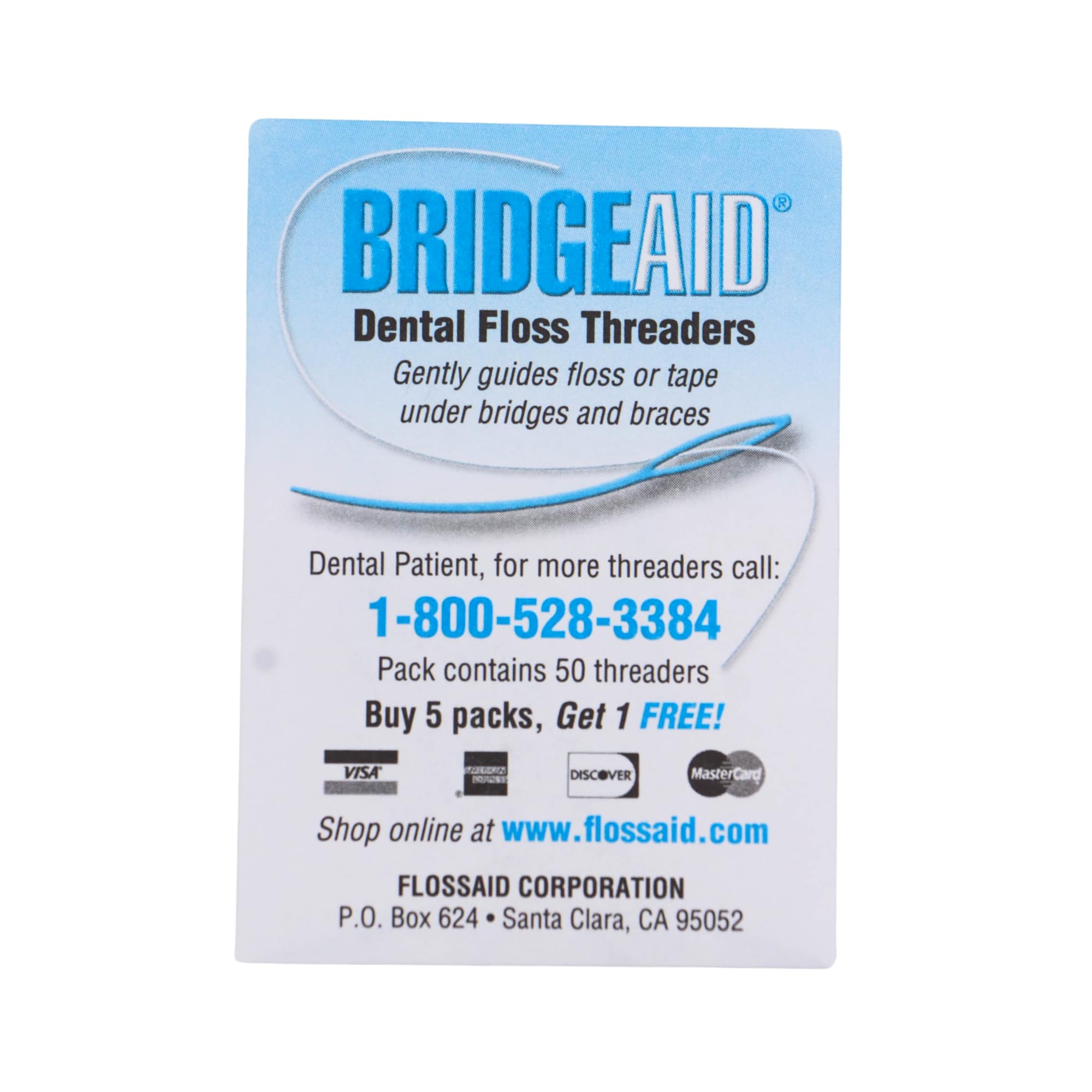 Floss Aid TDPS Bridge Aid Dental Floss Threader Pack of 1000