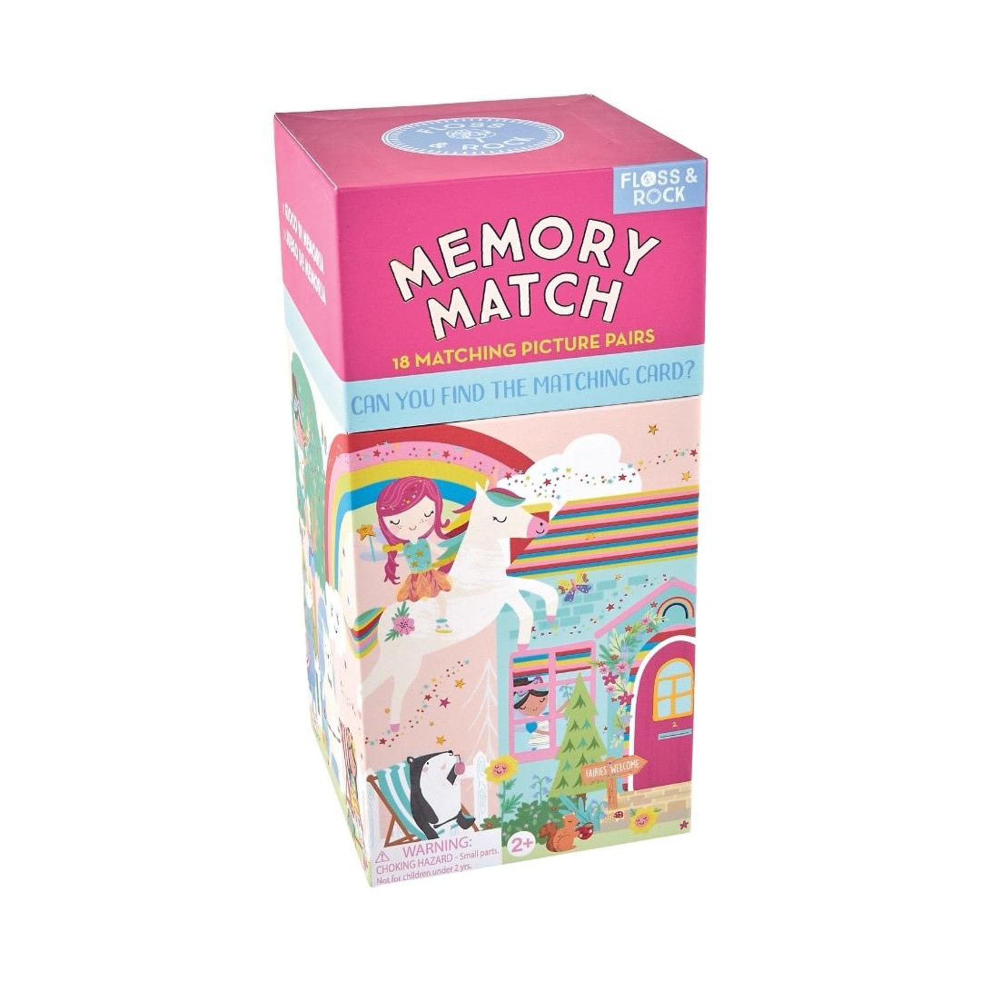 Floss and Rock 44P6444 Memory Match Game (Rainbow Fairy) – 18 Pairs, 36 Cards