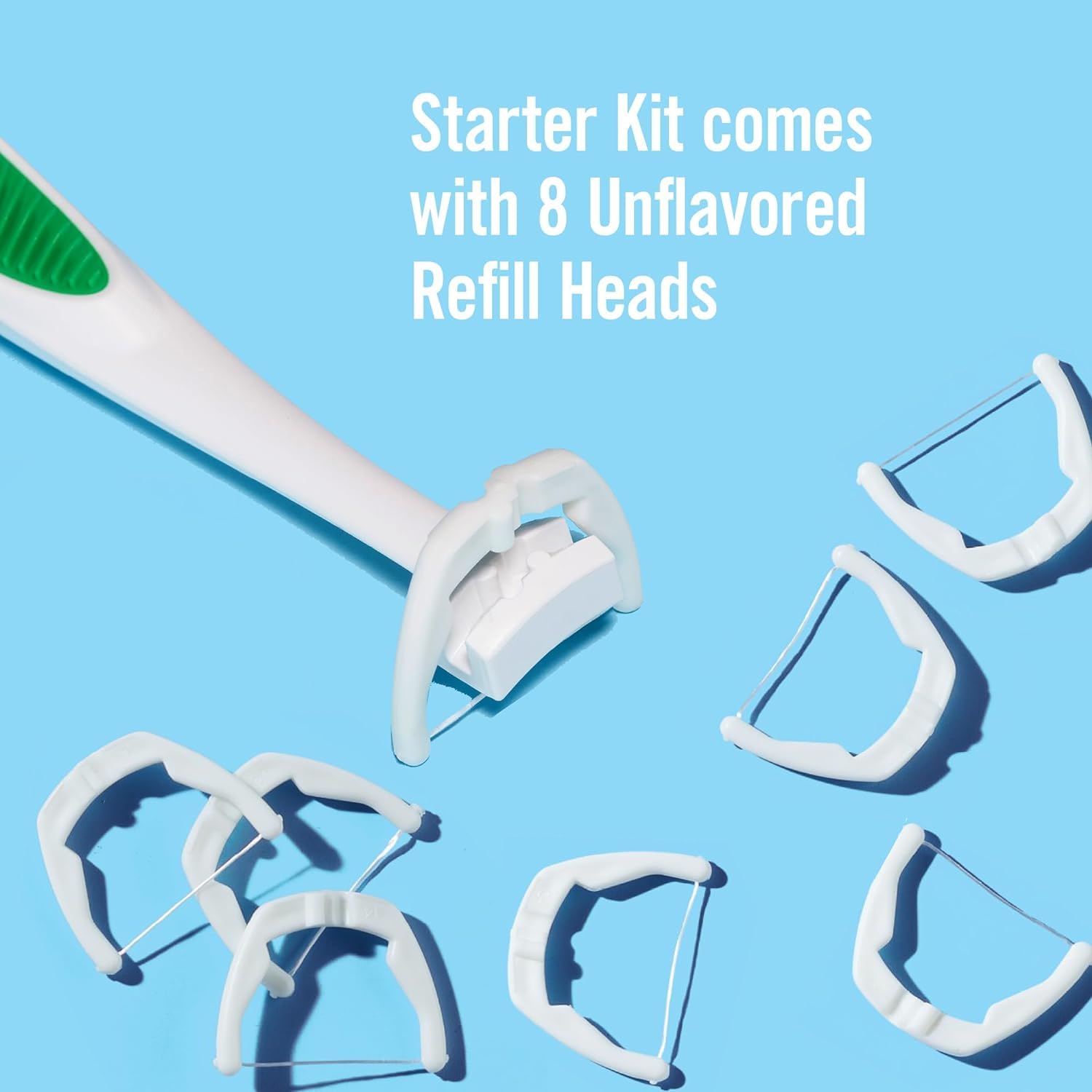 REACH Ultraclean Access Flosser + 8 Refill Heads (Pack of 2) – Oral Care