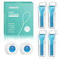Floss Threaders 400 Count (4 Pack) + Mint Waxed Floss 50m - For Braces, Bridges, Implants & Permanent Retainers