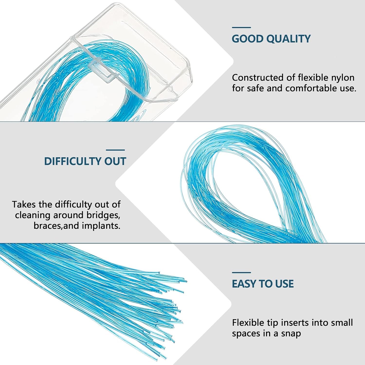 Dental Floss Threaders for Braces & Bridges - 400PCS (4 Pack)