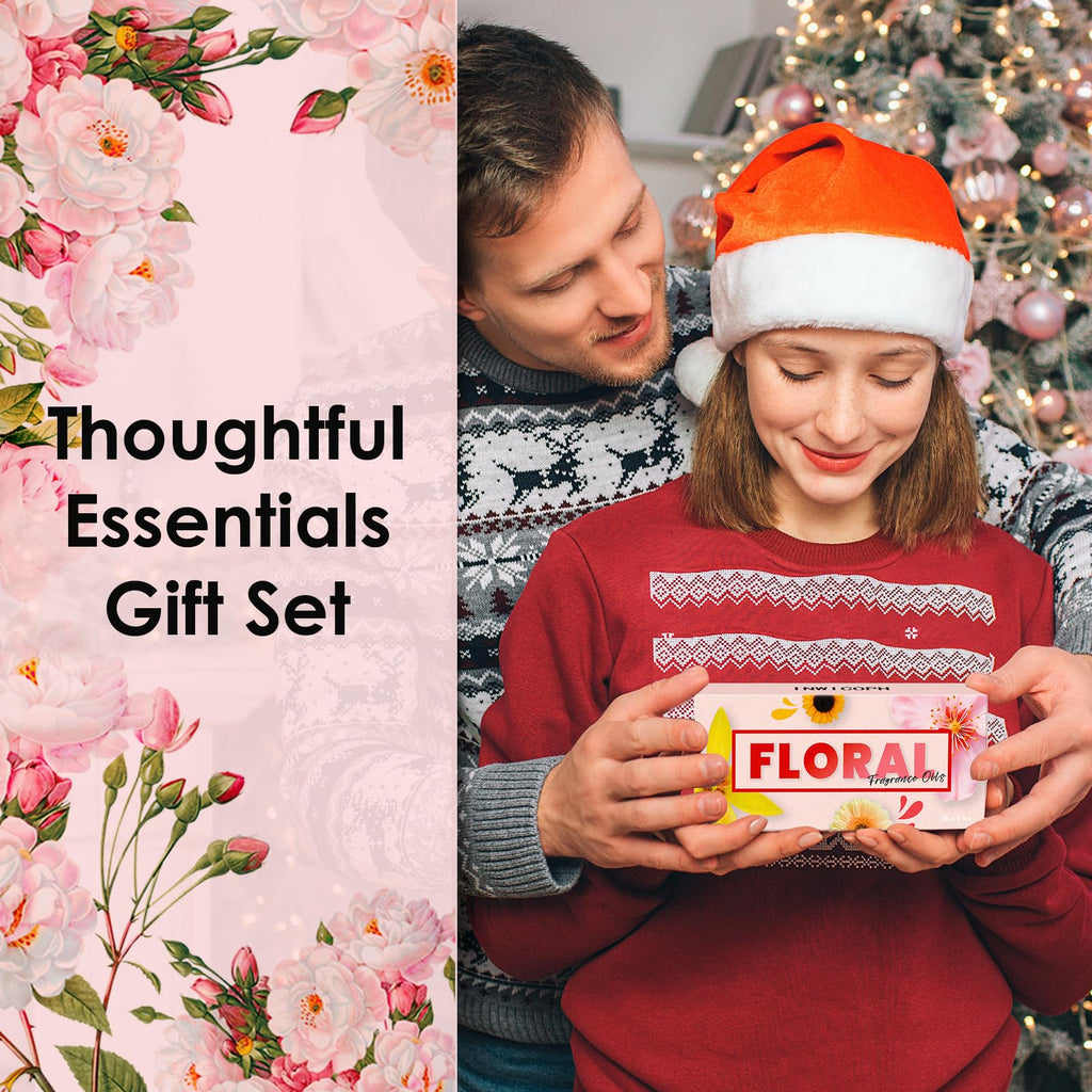 Floral Essential Oils Set - INWICOPH Flower Fragrance Oils for Candles & Diffusers