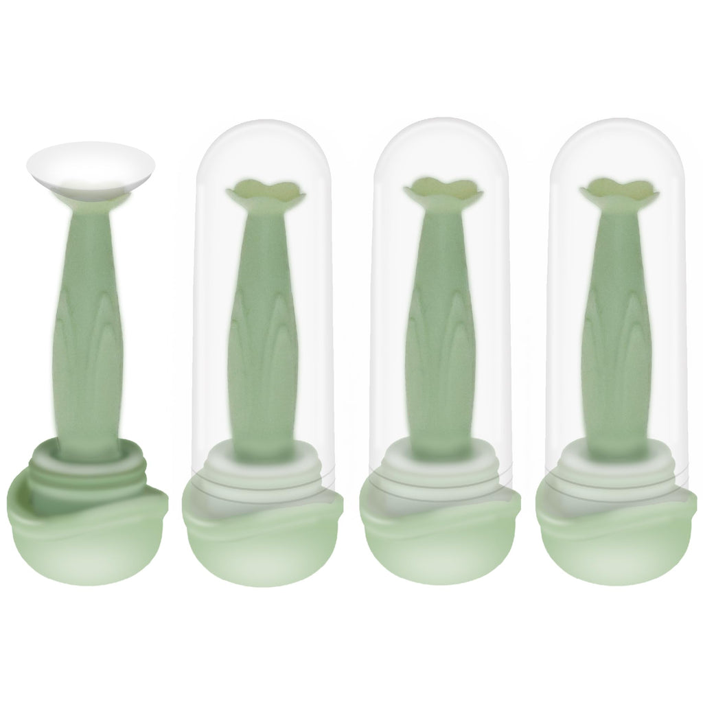 4 Pack Flower-Shaped Contact Lens Remover with Storage Box – Hard/RGP Lenses