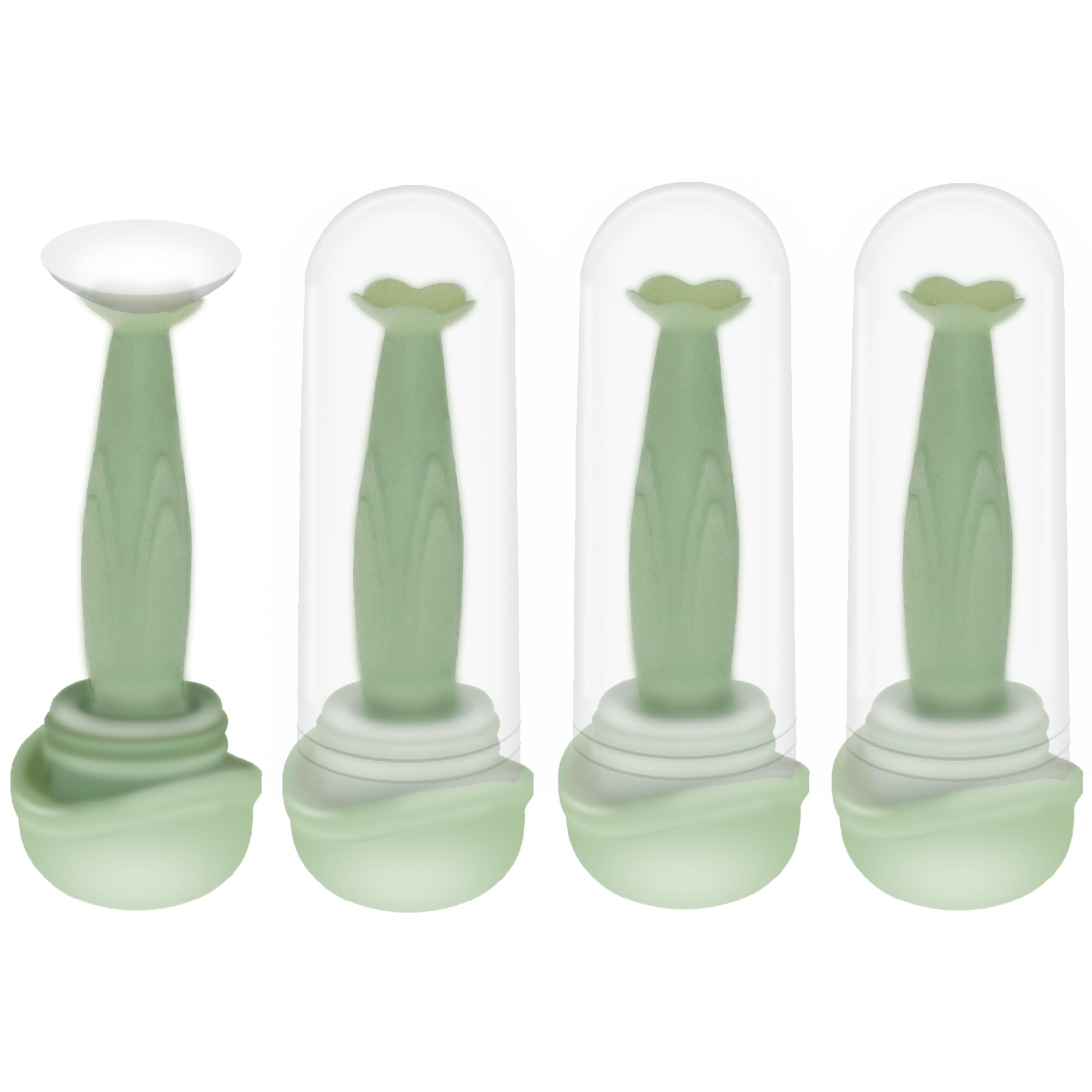 4 Pack Flower-Shaped Contact Lens Remover with Storage Box – Hard/RGP Lenses