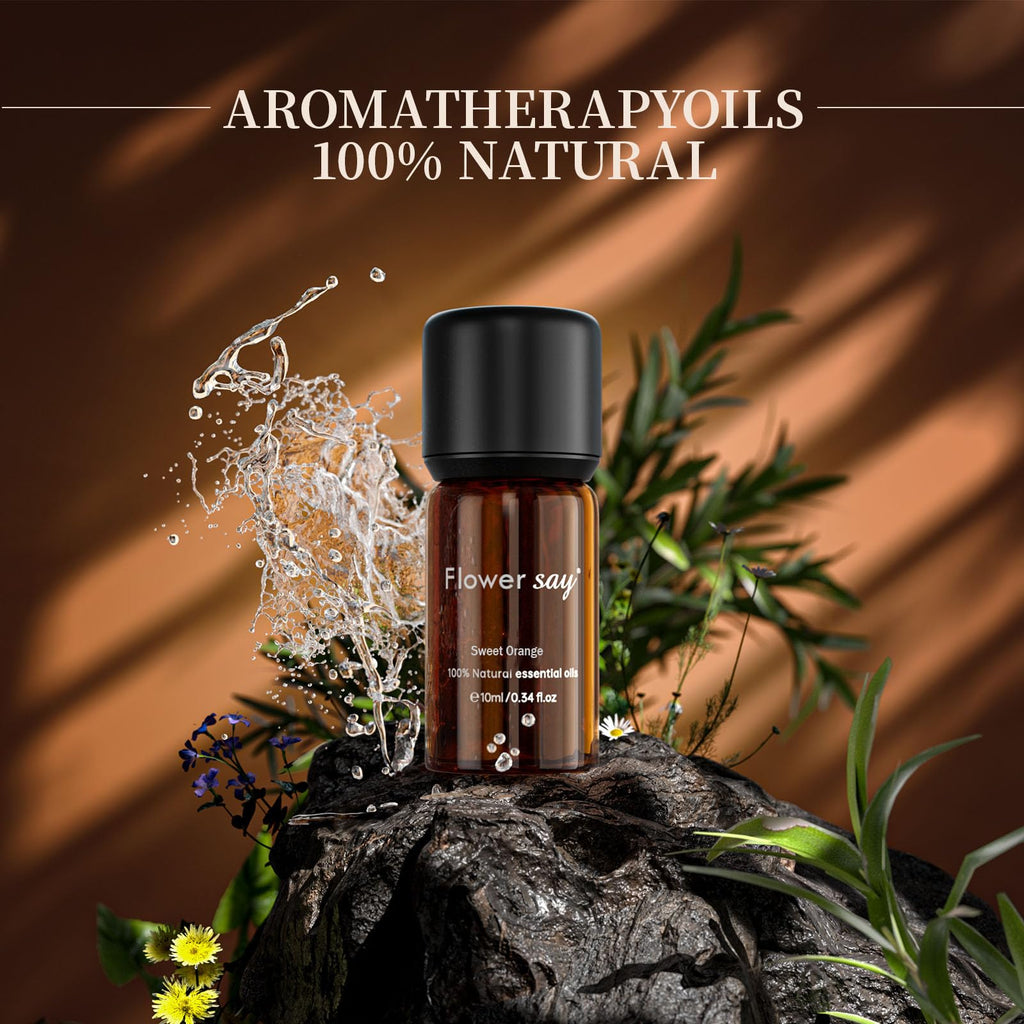 FLOWERSAY Sweet Orange Essential Oil - 100% Pure, Undiluted (0.34 oz / 10 ml)