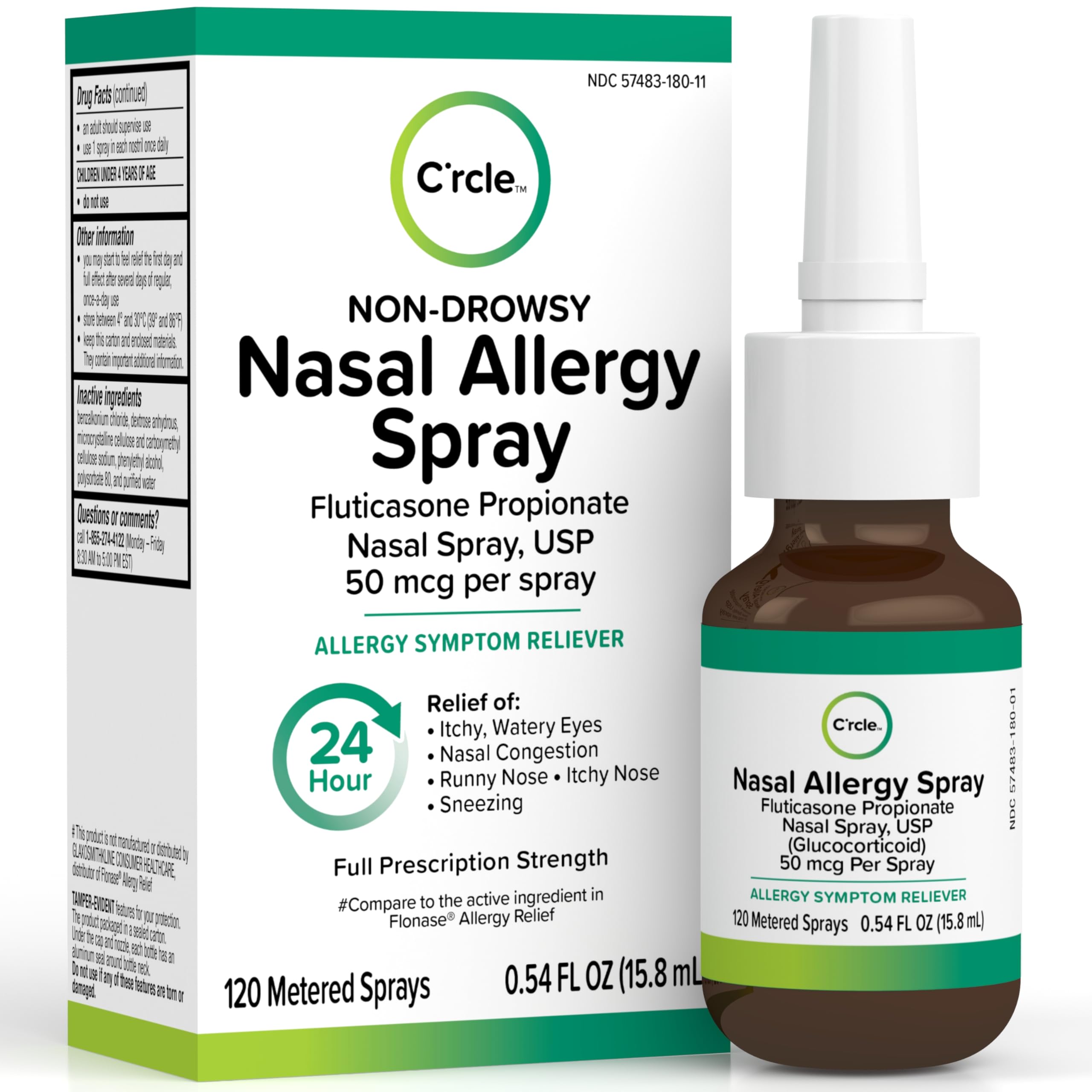 FlutiCare Fluticasone Nasal Spray 50mcg – 24h Allergy Relief