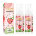 Foam Toothpaste Kids 2PCS – Strawberry Flavor, 60ml x 2, U-Shape & Electric Toothbrush Compatible