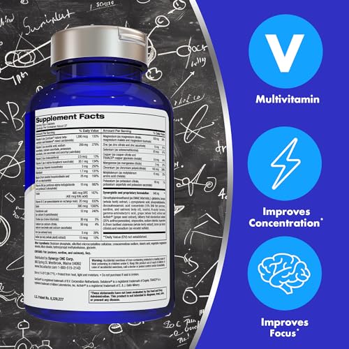 Focus Factor Brain Supplement for Memory & Focus — Complete Multivitamin (Pack of 2, 150 Count)