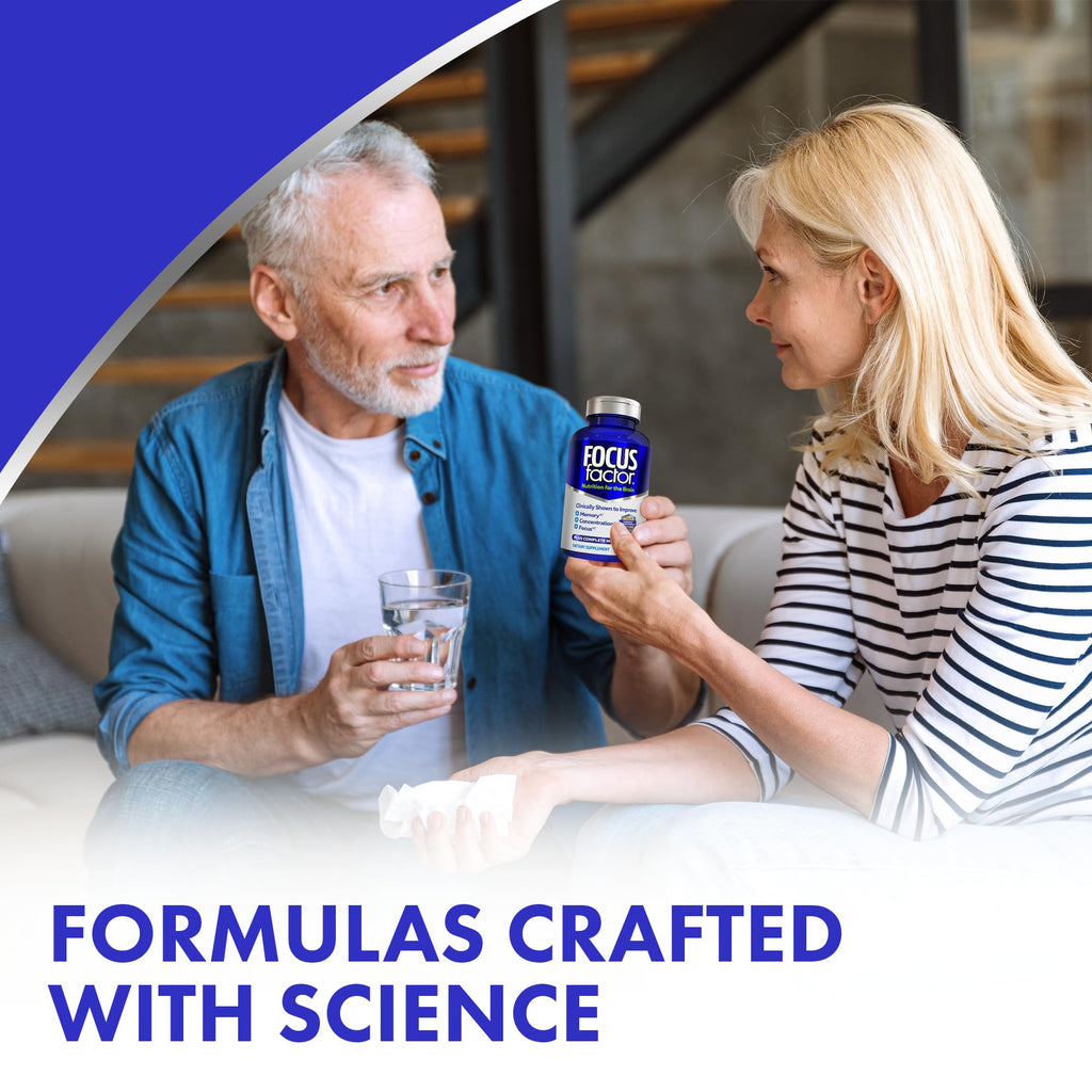 Focus Factor Brain Supplement – Complete Multivitamin for Memory & Focus (Pack of 3, 150 Count)