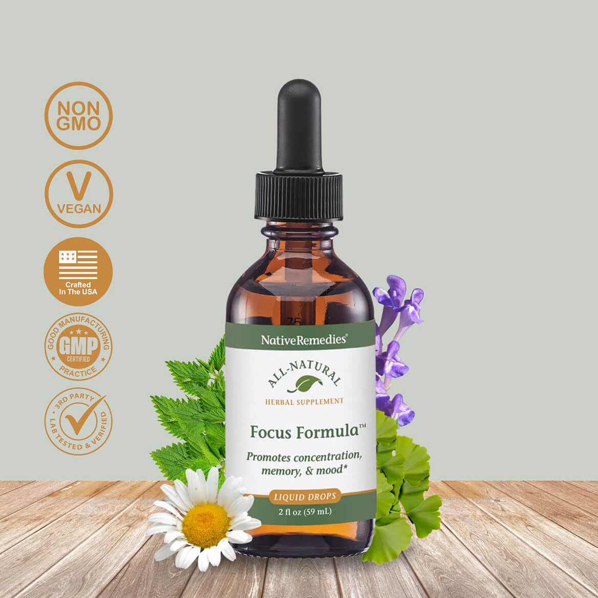 Native Remedies Focus Formula - Natural Focus Support
