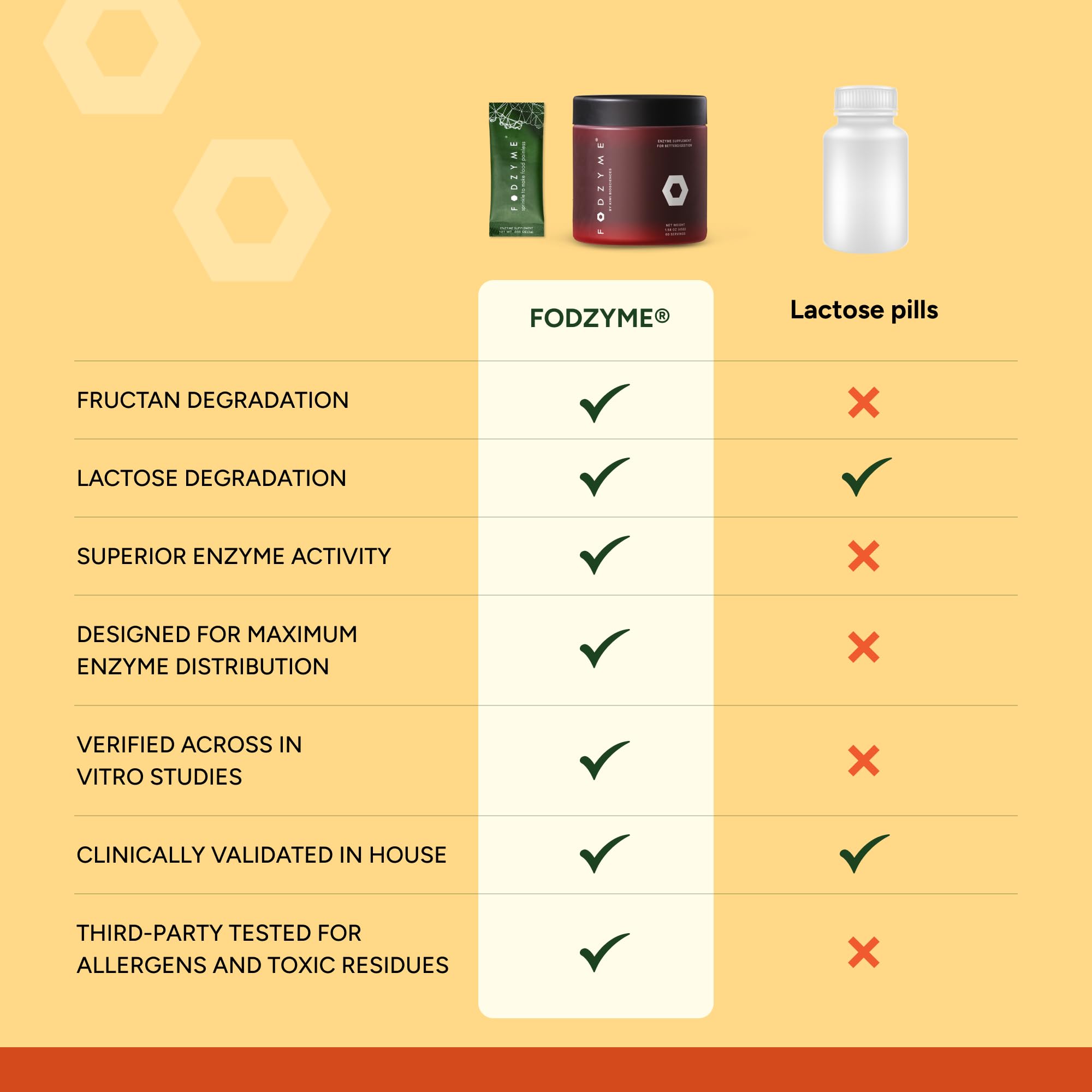 FODZYME Home Kit Digestive Enzymes – 60 Doses for Gut Comfort