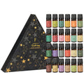 Folkulture Advent Calendar 2025 – 24 Essential Oils for Diffuser | Vanilla, Rosemary & Peppermint