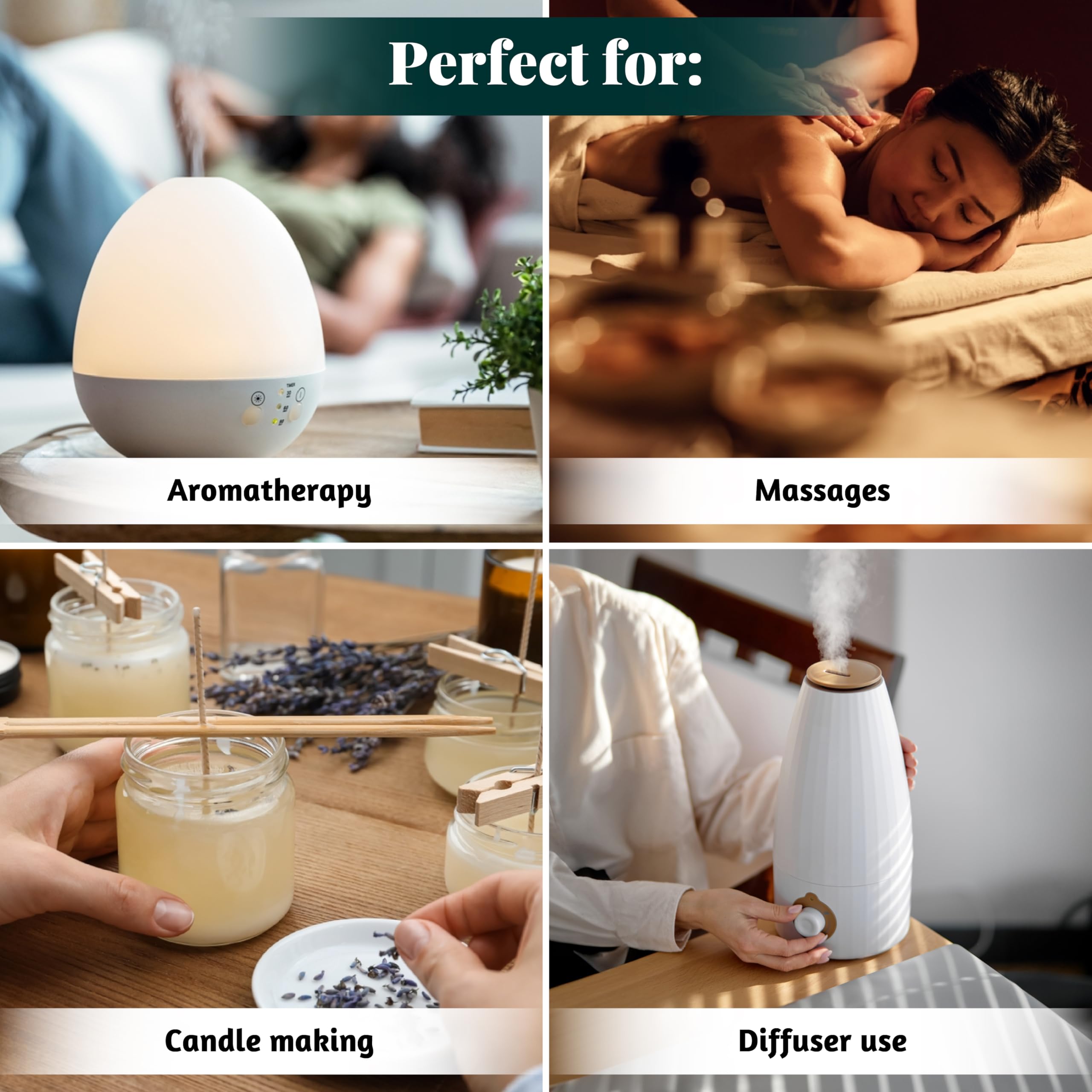 Folkulture Advent Calendar 2025 – 24 Essential Oils for Diffuser | Vanilla, Rosemary & Peppermint