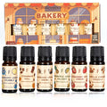 Folkulture Christmas Essential Oils for Home | Set of 6 (0.34 fl oz x 6) Bakery Essential-Oil for Diffuser, Relaxation | Strawberry, Vanilla Essential Oil for Aromatherapy | Christmas Gifts for Women