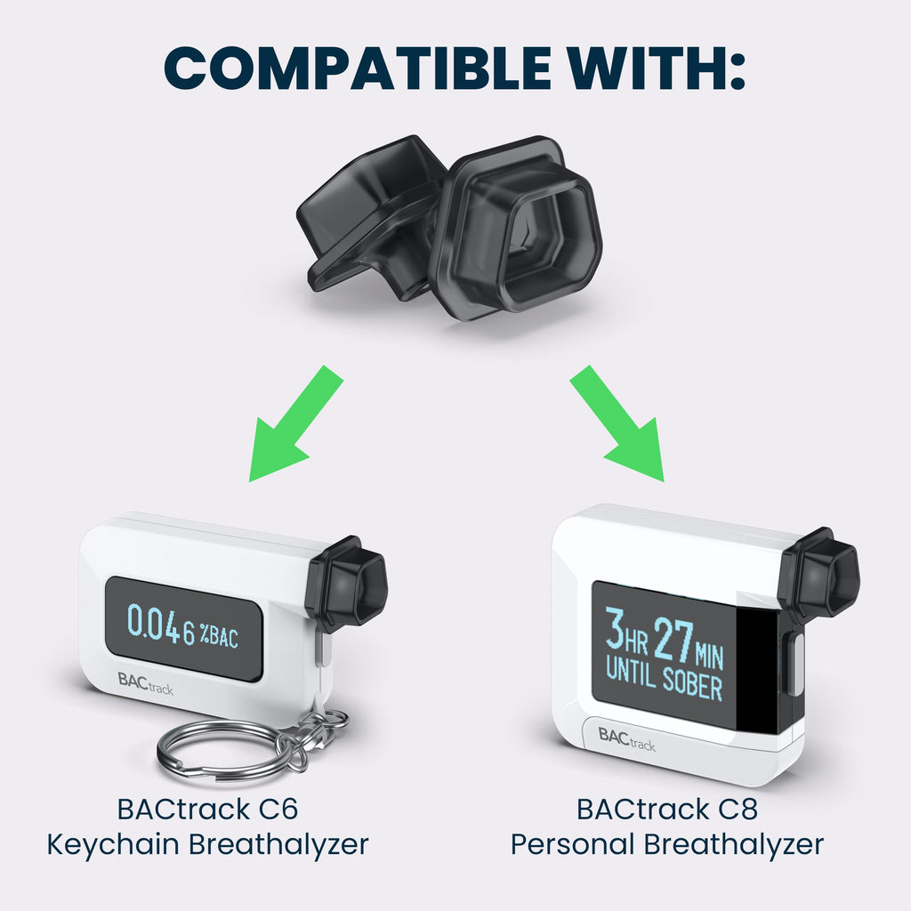 BACtrack C-Series Mouthpieces (20-Count) - Compatible with C6 & C8 Breathalyzers | Not Compatible with BACtrack Mobile