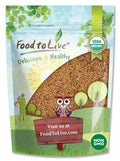 Food to Live Organic Alfalfa Sprouting Seeds - 8 oz, Non-GMO, Kosher, Raw