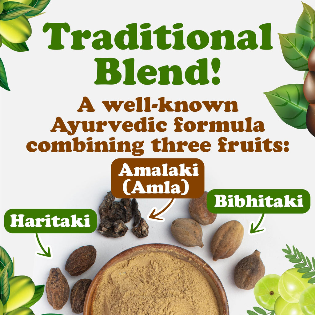 Food to Live Organic Triphala Powder – 5 lb (Amalaki, Haritaki & Bibhitaki), Non-GMO, Vegan