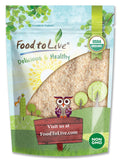Organic Whole Psyllium Husks - 1 lb | Non-GMO, Vegan, Kosher | Food to Live