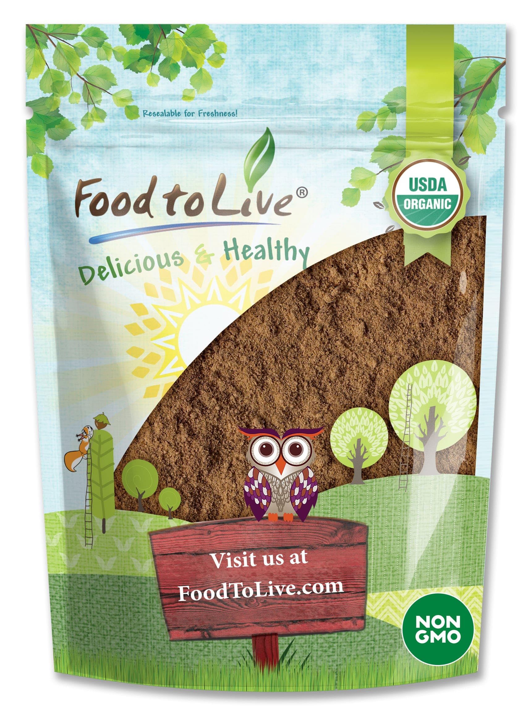 Food to Live Organic Red Reishi Mushroom Powder – 12 Ounces | Immunity & Holistic Wellness