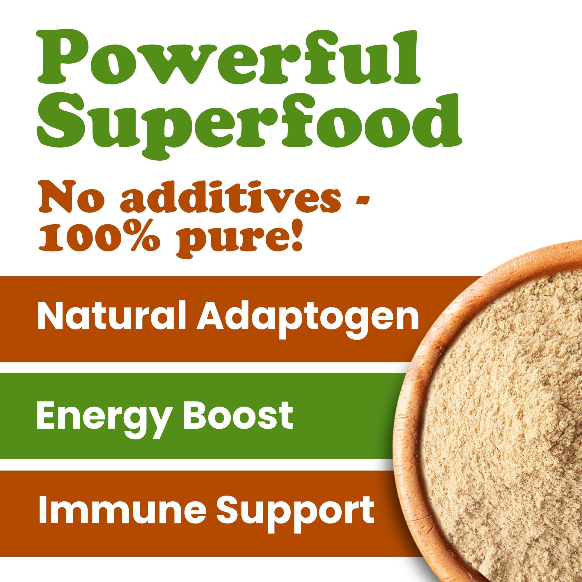 Food to Live Organic Tri-Color Maca Powder Blend – 1 lb, Non-GMO, Kosher, Vegan