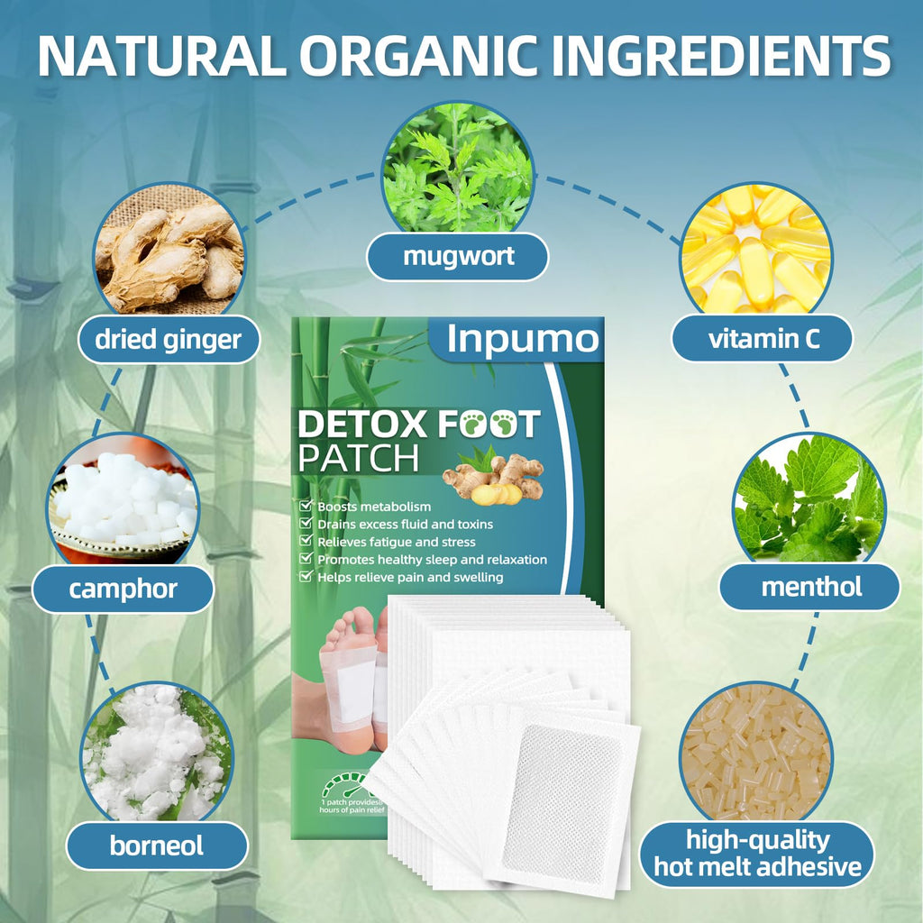Foot Pads 30 PCS – Deep Cleansing Foot Patches with Herbal Ingredients