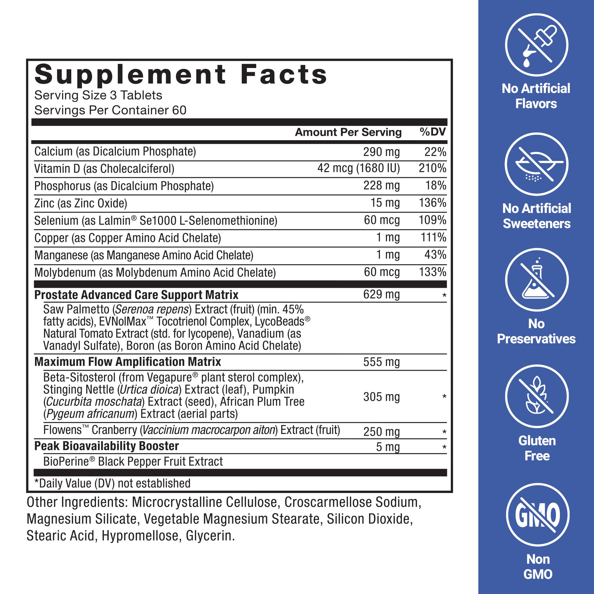 FORCE FACTOR Prostate Advanced – Prostate & Urinary Support, 180 Tablets