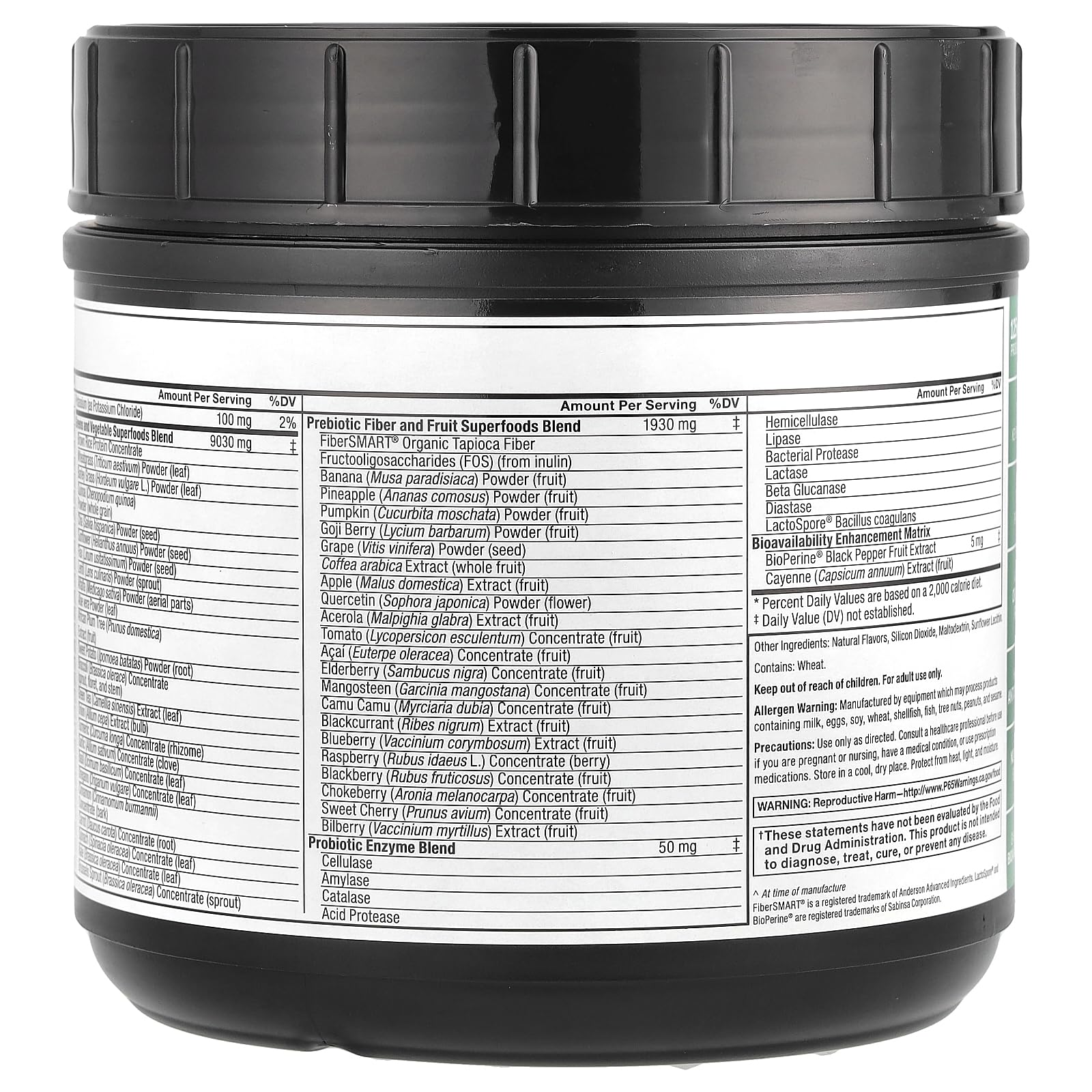 Force Factor Smarter Greens Powder – Digestion, Immunity & Energy, Probiotics & Digestive Enzymes (30 Servings)