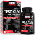 FORCE FACTOR Test X180 Multivitamin – Testosterone Support for Men (120 Tablets)