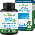 ForestLeaf Multi Collagen Pills — Hydrolyzed Collagen with Vitamin C & Hyaluronic Acid (240 Capsules)