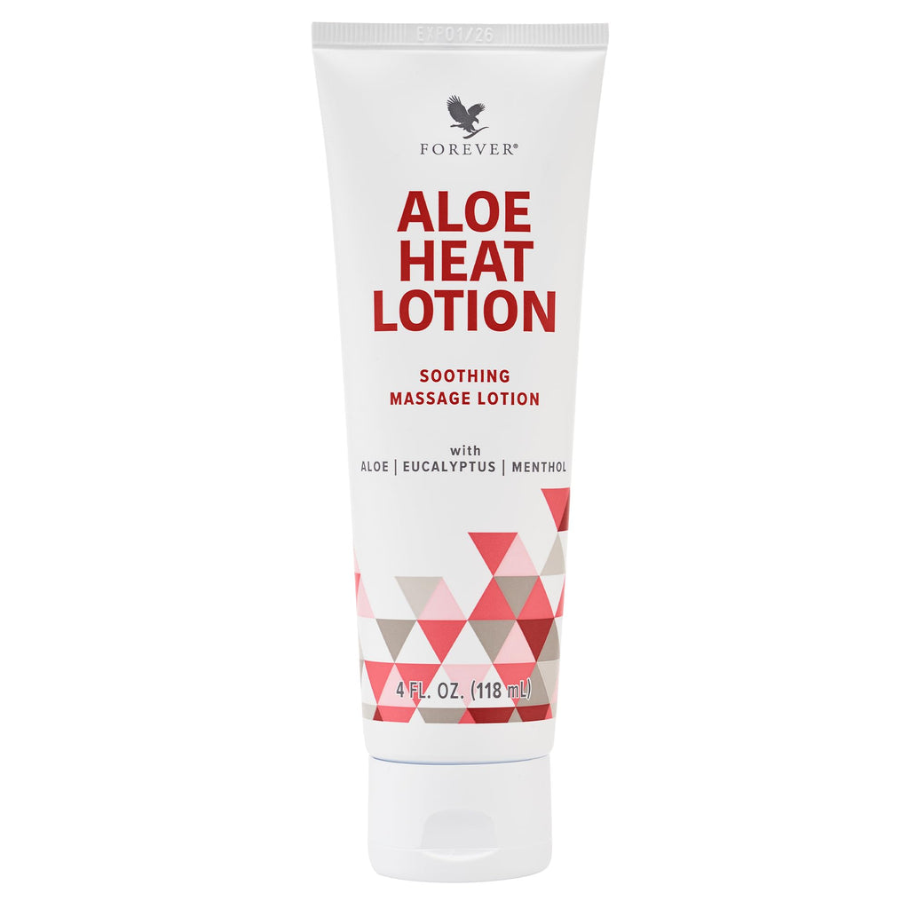 Forever Living Aloe Heat Lotion with Menthol & Eucalyptus - Comfort & Skin Nourishment - Vegan-Friendly, 4 oz
