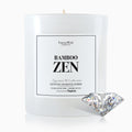 Foreverwick Bamboo Zen Candle – Diamond Gift, Aromatherapy, 70 Hours
