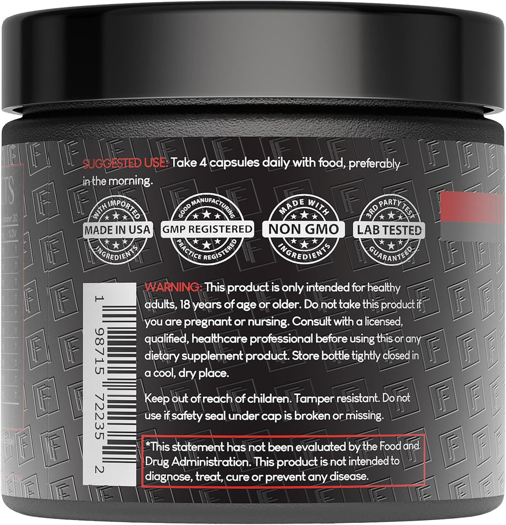Formulation Factory Heart of Steel: 10-in-1 Nitric Oxide & Blood Pressure Support (240 Count, 2-Pack)
