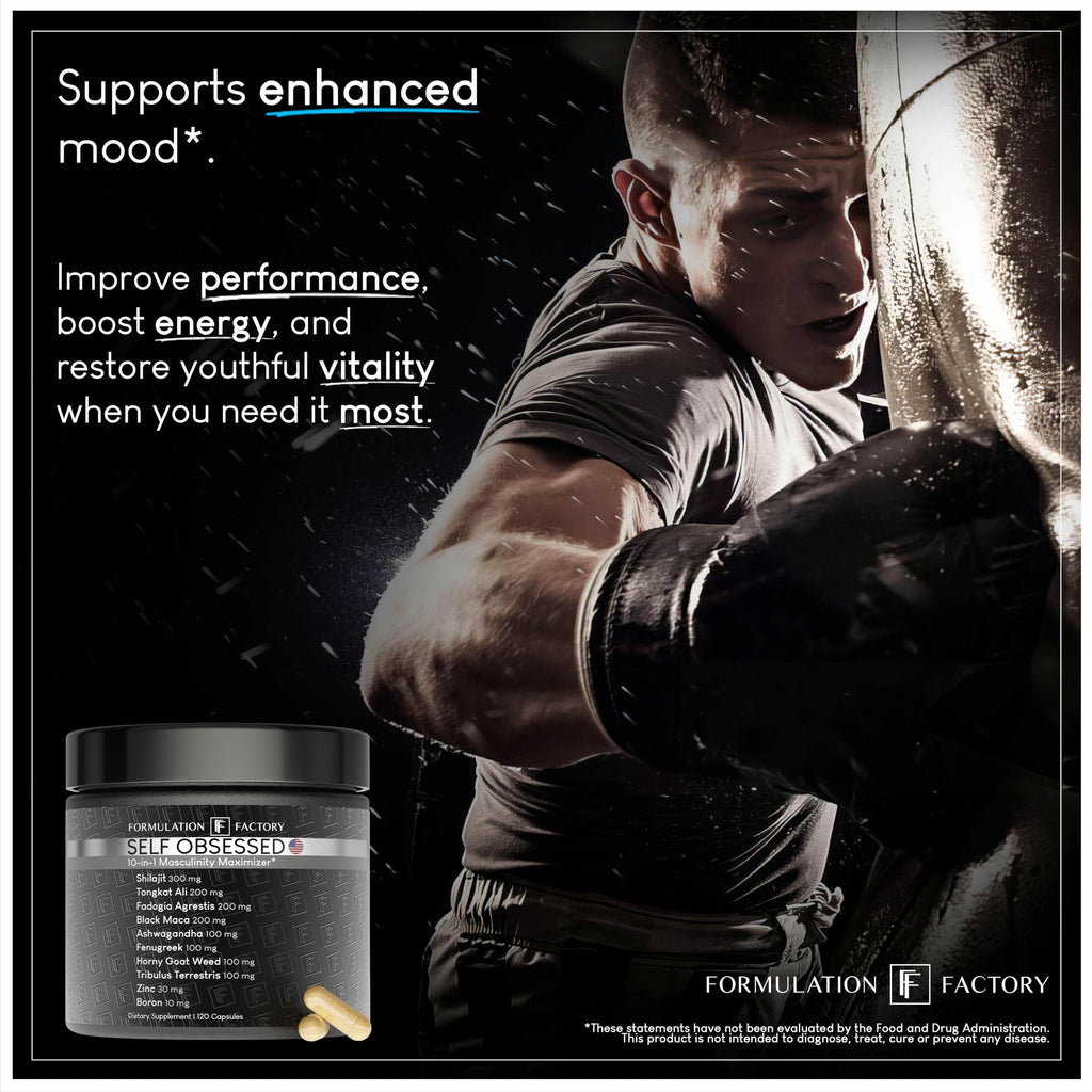 Formulation Factory Self Obsessed – 10-in-1 Masculine Vitality & Testosterone Support