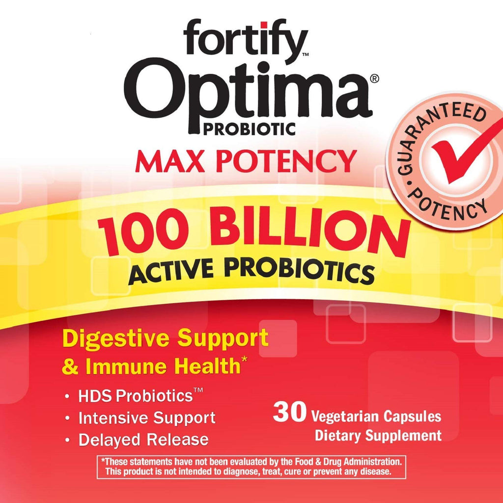 Nature's Way Fortify Optima Daily Probiotic — 100B CFUs, 15 Strains, 30 Count