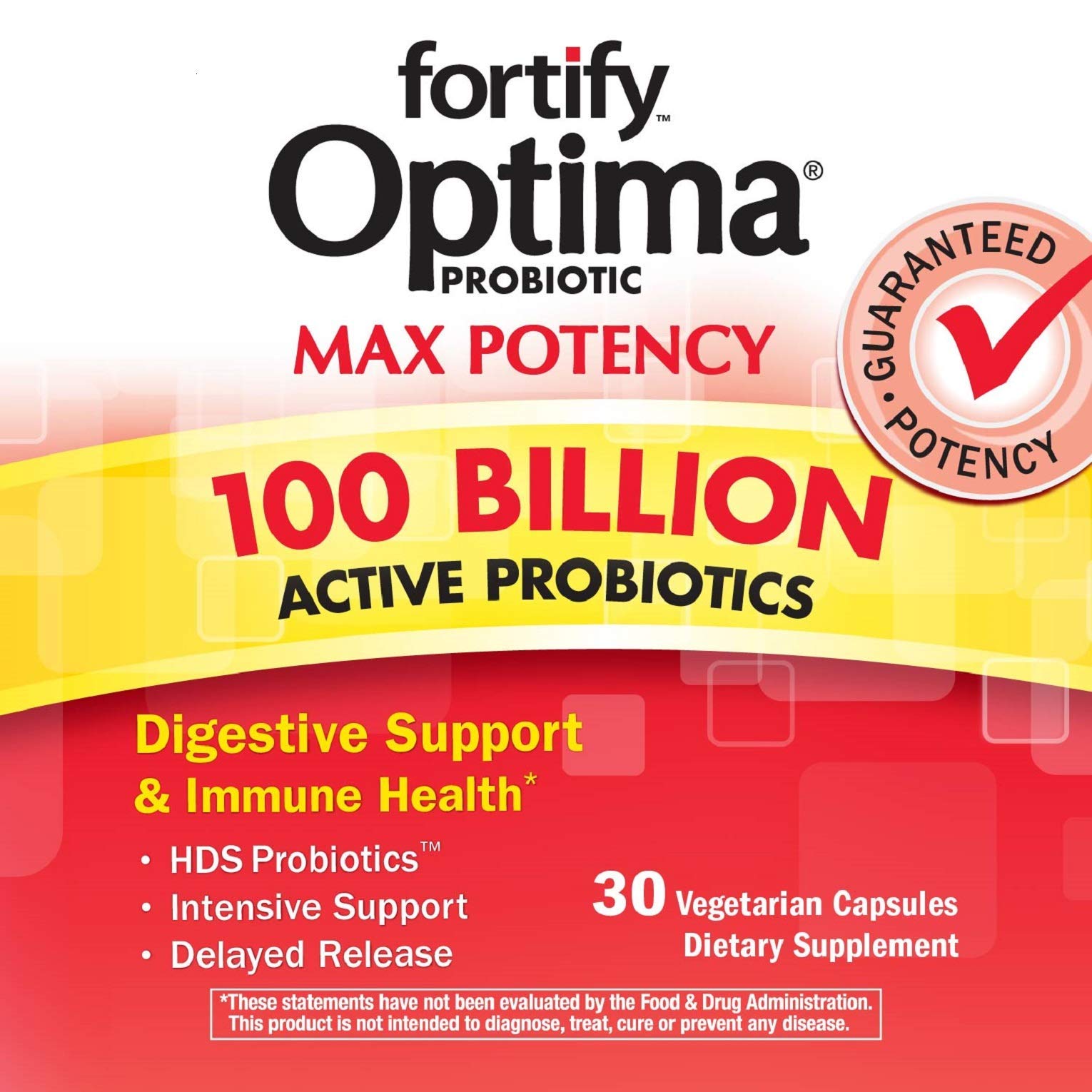 Nature's Way Fortify Optima Daily Probiotic — 100B CFUs, 15 Strains, 30 Count