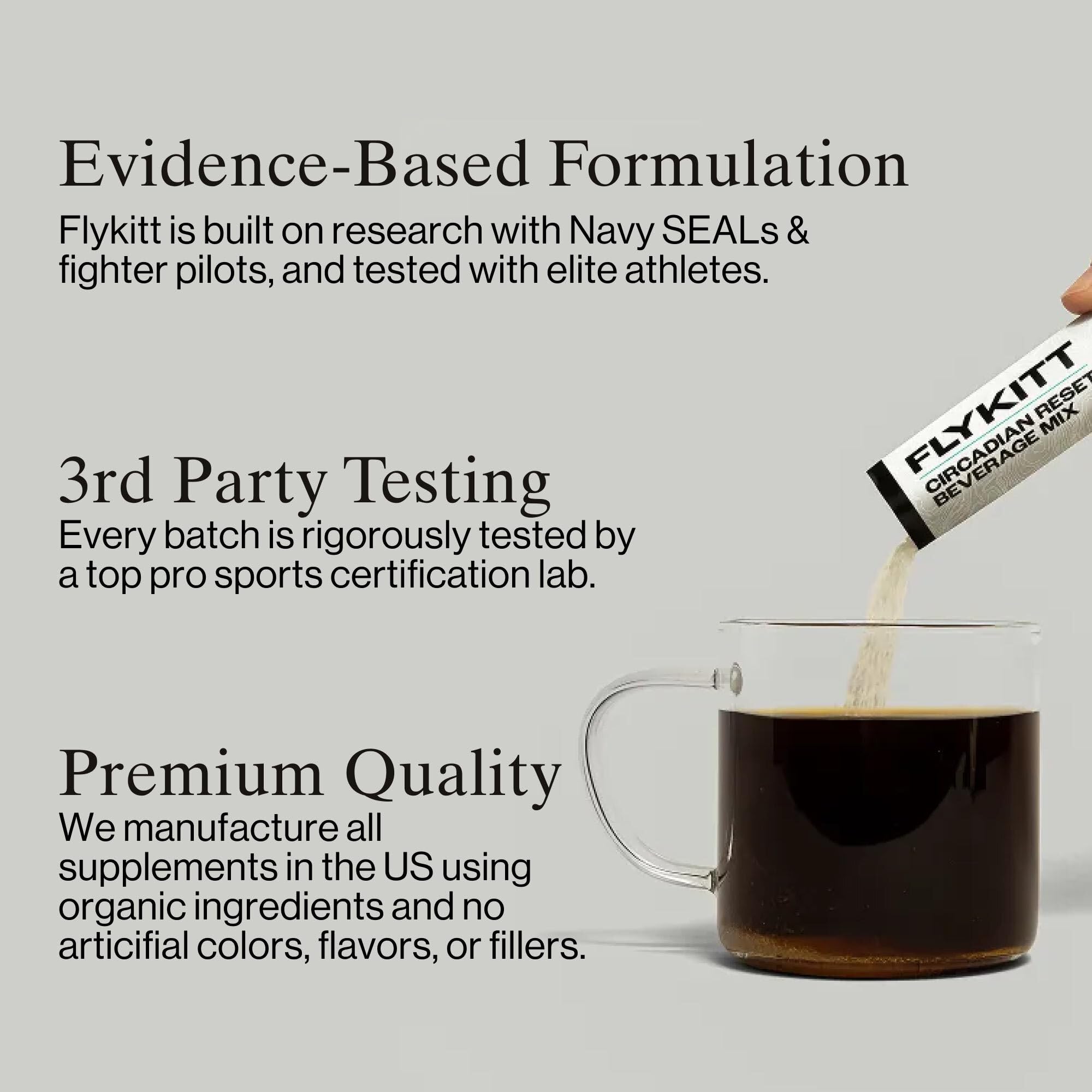 Fount Flykitt Jet Lag Prevention System – App-Controlled Supplements & Blue Light Glasses